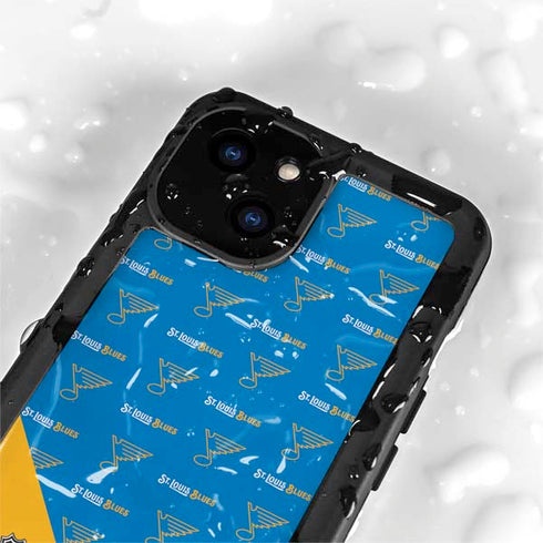 NHL St. Louis Blues Pattern iPhone 15 Waterproof Case